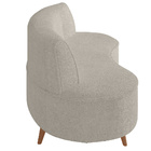 Sofá Chaise Living 2 Lugares 135cm Para Sala Istambul K01 Bou