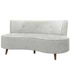 Sofá Chaise Living 2 Lugares 135cm Para Sala Istambul K01 Lin