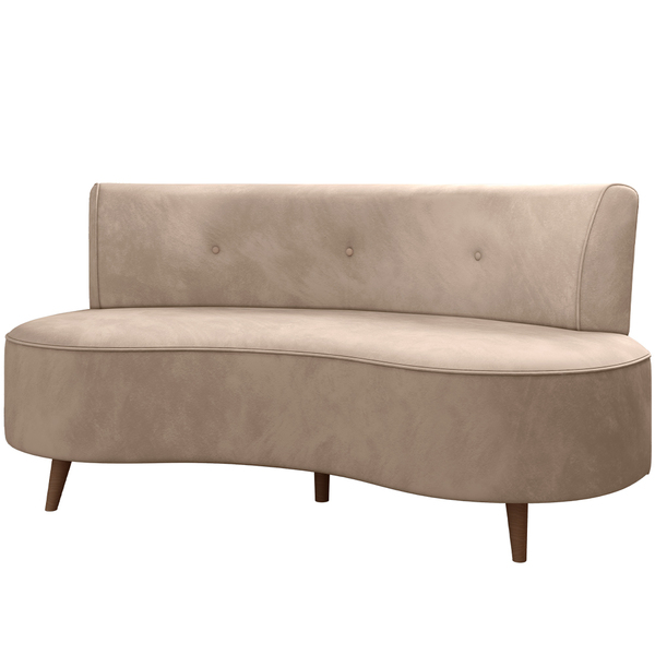 Sofá Chaise Living 2 Lugares 135cm Para Sala Istambul K01 Vel