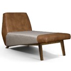 Sofá Chaise Longue Sala De Estar Vega D02 Linho Cinza C-472 C