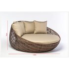 Sofá Chaise Redondo Em Fibra E Alumínio Para Área Externa E I