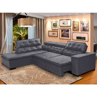Sofá Chaise Retrátil Reclinável De Canto  280 X 220cm Pillow