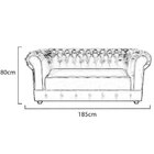 Sofá Chesterfield 1 85 M Veludo Verde