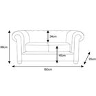 Sofá Chesterfield 2 Lugares Com Pés Madeira Couro Bege G40 -