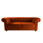 Sofá Chesterfield 3 Lugares Enseada 244 Cm Fixo Moderno Retrô