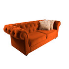 Sofá Chesterfield 3 Lugares Enseada 244 Cm Fixo Moderno Retrô