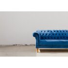 Sofá Chesterfield Clássico 3 Lugares Azul