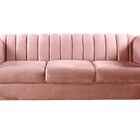 Sofá Chesterfield Realeza 3 Lugares Decoração Retrô Rose