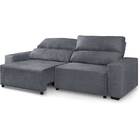 Sofá Coimbra Retrátil E Reclinável 4 Lugares - Golden - Cinza