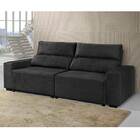 Sofá Coimbra Retrátil E Reclinável 4 Lugares - Golden - Preto