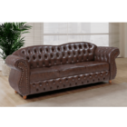 Sofá Coleção Conde De Chesterfield Merlô 3 Lugares Via Encant