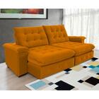 Sofá Coliseu 2.30m Retrátil E Reclinável Super Pillow - Terra
