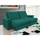 Sofá Coliseu 2.60m Retrátil E Reclinável Super Pillow - Verde