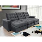 Sofá Coliseu 2.90m Retrátil E Reclinável Super Pillow - Avelã