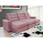 Sofá Coliseu 2.90m Retrátil E Reclinável Super Pillow - Rosê
