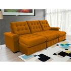 Sofá Coliseu 2.90m Retrátil E Reclinável Super Pillow - Terra