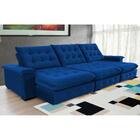 Sofá Coliseu 3.70m Retrátil E Reclinável Super Pillow - Azul