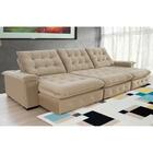 Sofá Coliseu 3.70m Retrátil E Reclinável Super Pillow - Bege