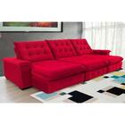 Sofá Coliseu 3.70m Retrátil E Reclinável Super Pillow - Verme