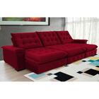 Sofá Coliseu 3.70m Retrátil E Reclinável Super Pillow - Vinho