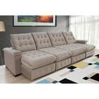 Sofá Coliseu 4.00m Retrátil E Reclinável Super Pillow - Avelã