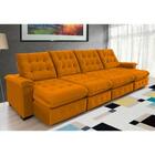 Sofá Coliseu 4.00m Retrátil E Reclinável Super Pillow - Terra