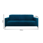 Sofá Com 04 Lugares Espuma D-18 E D-26 Soft 230cm Budapeste V