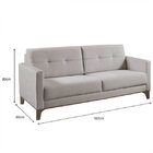 Sofá Com 2 Lugares Esteban  Cru