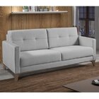 Sofá Com 3 Lugares Esteban  Cinza