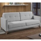 Sofá Com 3 Lugares Esteban  Cinza