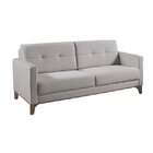 Sofá Com 3 Lugares Esteban  Cru