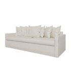 Sofá Com Capa 100% Removível E Lavável Enseada 240cm Marfim