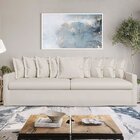 Sofá Com Capa 100% Removível E Lavável Enseada 280cm Marfim