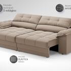 Sofá com Carregador USB e Molas no Assento Retrátil Reclináve