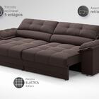 Sofá com Carregador USB e Molas no Assento Retrátil Reclináve