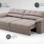 Sofá com Carregador USB e Molas no Assento Retrátil Reclináve