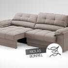 Sofá com Carregador USB e Molas no Assento Retrátil Reclináve