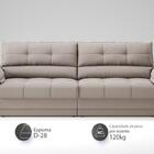 Sofá com Carregador USB e Molas no Assento Retrátil Reclináve