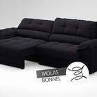 Sofá com Carregador USB e Molas no Assento Retrátil Reclináve