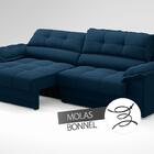 Sofá com Carregador USB e Molas no Assento Retrátil Reclináve