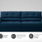 Sofá com Carregador USB e Molas no Assento Retrátil Reclináve