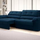 Sofá com Carregador USB e Molas no Assento Retrátil Reclináve