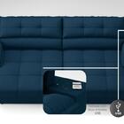 Sofá com Carregador USB e Molas no Assento Retrátil Reclináve