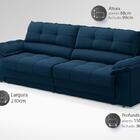 Sofá com Carregador USB e Molas no Assento Retrátil Reclináve