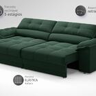 Sofá com Carregador USB e Molas no Assento Retrátil Reclináve