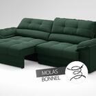 Sofá com Carregador USB e Molas no Assento Retrátil Reclináve