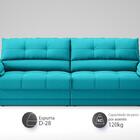 Sofá com Carregador USB e Molas no Assento Retrátil Reclináve