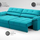 Sofá com Carregador USB e Molas no Assento Retrátil Reclináve