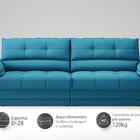 Sofá com Carregador USB e Molas no Assento Retrátil Reclináve