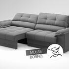 Sofá com Carregador USB e Molas no Assento Retrátil Reclináve